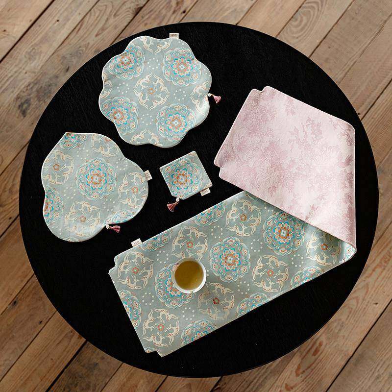 野新中式繁织锦干防水茶席茶空轻奢高端泡SK-0001席茶几桌布隔热,居家布艺,茶席,淘宝优惠券,粉丝福利购,淘宝优惠卷