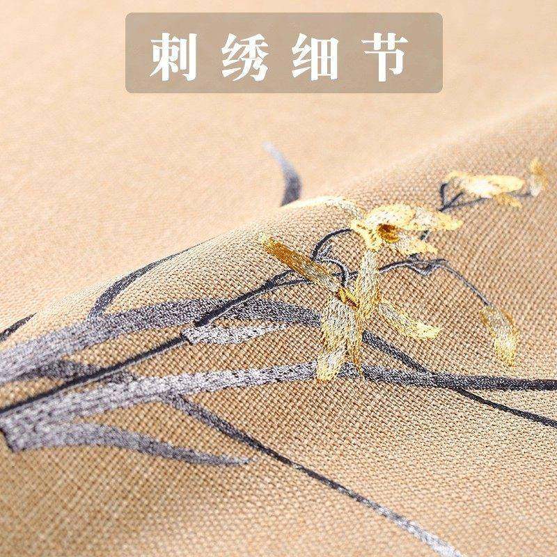 新中木式餐垫马蹄形凳子座屁垫家用防滑可椅拆洗实餐桌椅子坐垫垫