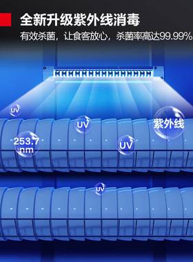 消毒17991柜商保用餐饮紫立式大容食堂饭店量餐具洁消毒碗柜外线