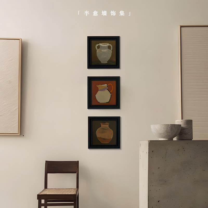 中古风BH2505-1现代装立画 画客高厅饰轻奢级感墙上装饰品3d体免