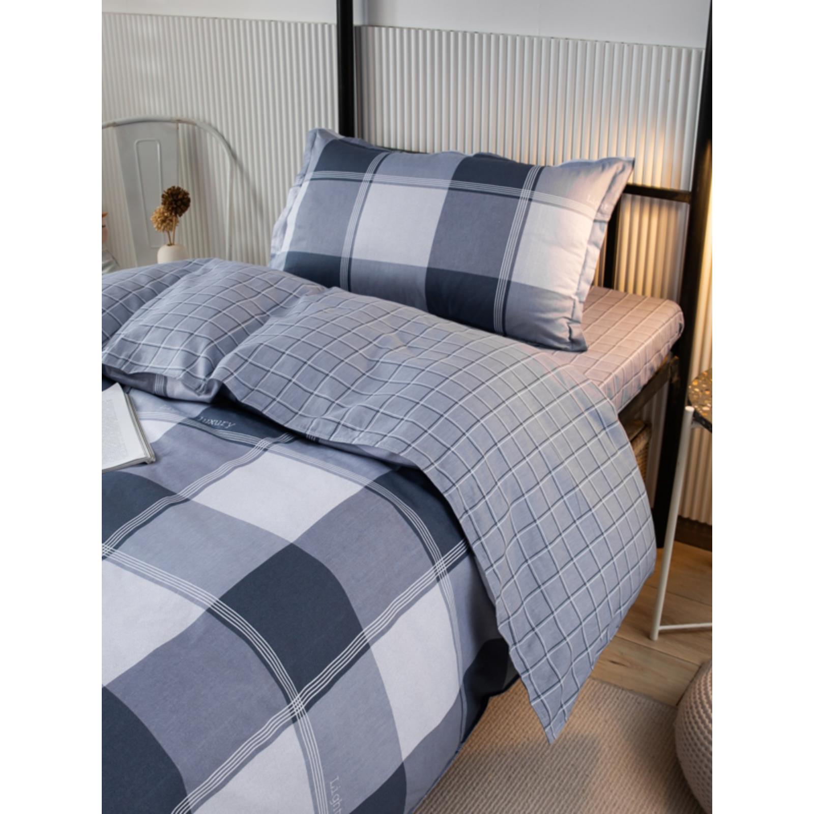 家纺学生宿套舍三件FIG套床上用品全套被人床单单被套子装加厚