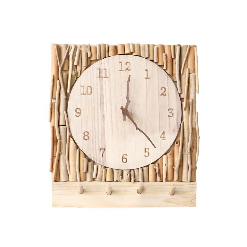 关实木电装表箱饰画 画客玄时钟电表配电箱遮挡箱挂画厅 画电闸开