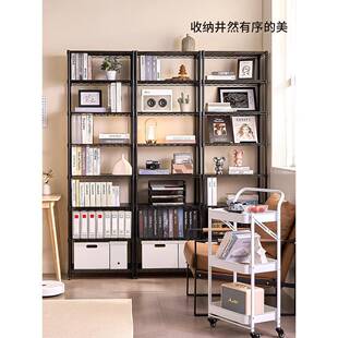 59021美之高书架落家地储物架图书馆钢书柜客厅简易多层铁质储居