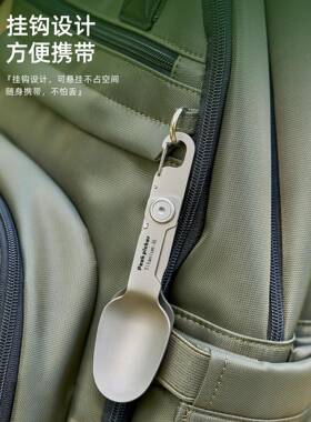 钛采购产品纯钛便携式叉子和勺，子，可折叠户外旅DBQ行餐具合便