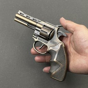 左手轮枪砸响炮子弹全金属左轮砸炮枪砸响炮怀旧玩具枪砸响枪纸炮