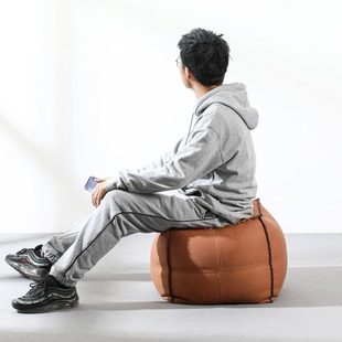 简约凳子创意家用懒人坐墩轻奢网红矮凳客厅小沙发脚踏卧室皮墩子