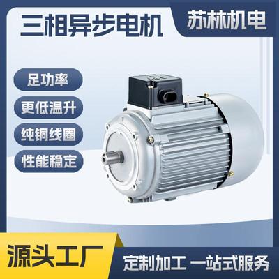 铝壳铜线机械设备用电机定制YS7122/750W三相电机马达电机定做