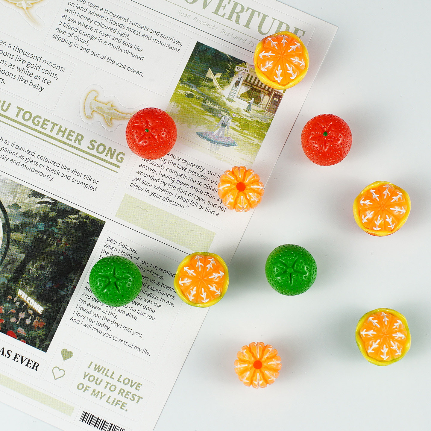 可爱迷你磁吸冰箱贴黑白板