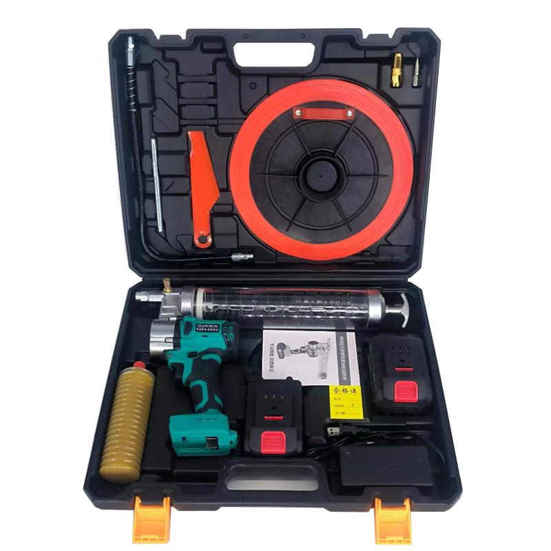 厂家无刷锂电两用黄油枪充电式全自动锂电池挖机专用万向