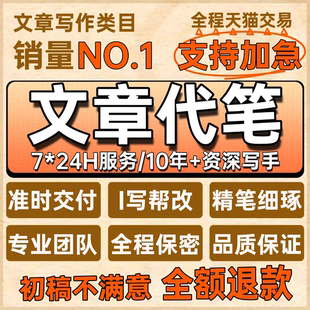 代写文章撰写述职报告工作总结汇报方案剧本文案策划代笔文稿写作