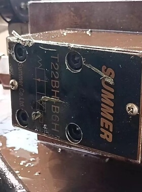 台湾SUMMER电磁换向阀T22BH-B6H T22EH-B6H伸缩头夹轨器电磁阀