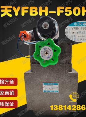 宁晋中天液压有限公司电磁溢流阀YFBH-F50H4 YFEH-F50H1/H2/H3