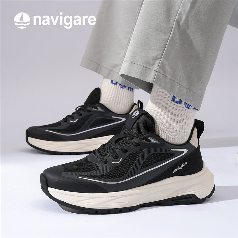 Navigare意大利小帆船2025春夏新款百搭时尚休闲鞋男款厚底运动鞋,流行男鞋,时尚休闲鞋,淘宝优惠券,粉丝福利购,淘宝优惠卷