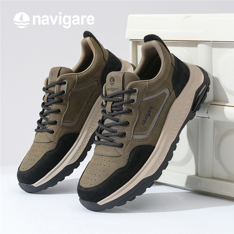 Navigare意大利小帆船男士2025春夏新款男款老爹鞋复古潮流休闲鞋