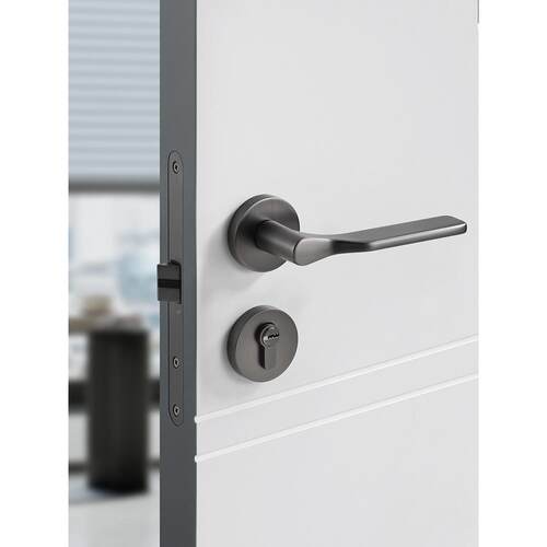 门锁室内用室分体房门锁卫生间家门卧把手通用型静SCIENICE音锁木
