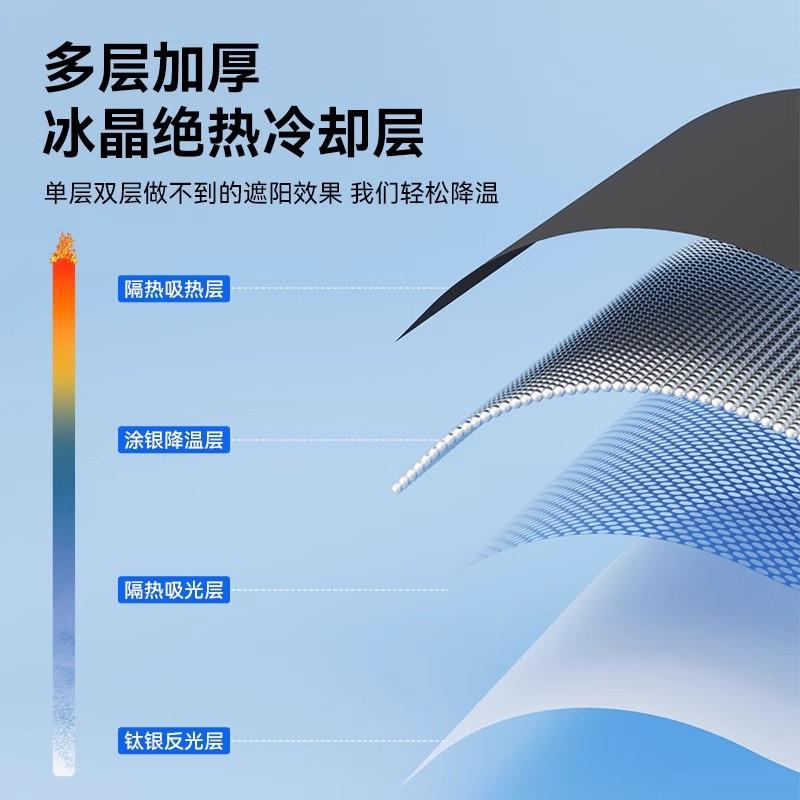 遮德国汽车遮挡阳前防车载遮阳晒隔热阳挡挡板遮光帘档车内风玻璃