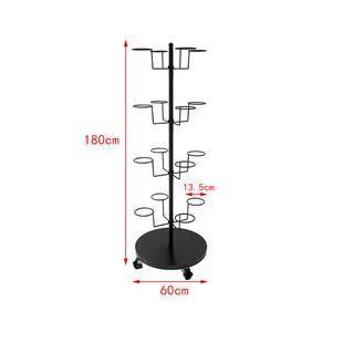 安全帽安全帽架落地展示架帽子车间工地放帽托 托机车店家用收纳