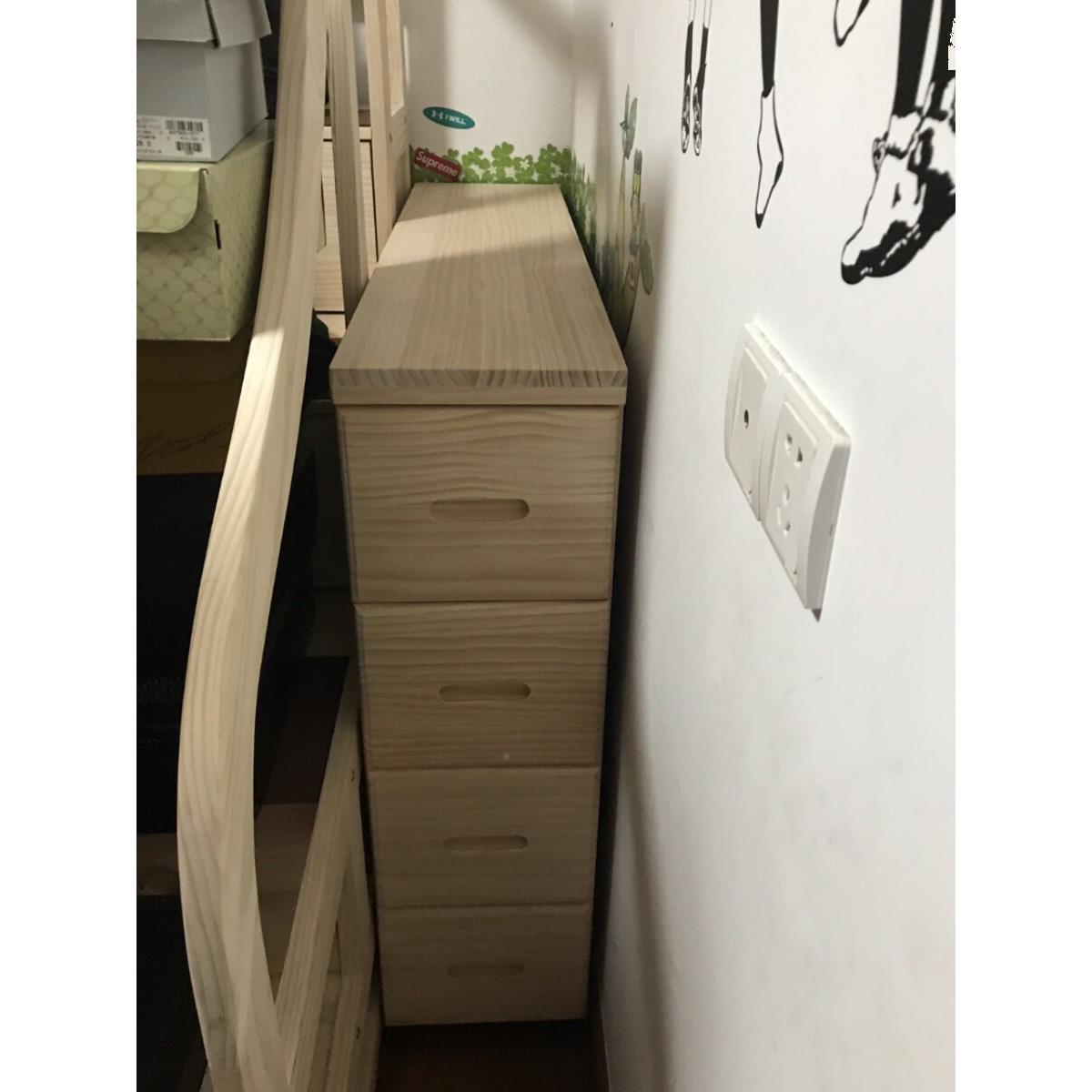 定制沙发角窄柜卧室抽屉储物木小公寓客柜厅实夹层储物柜柜