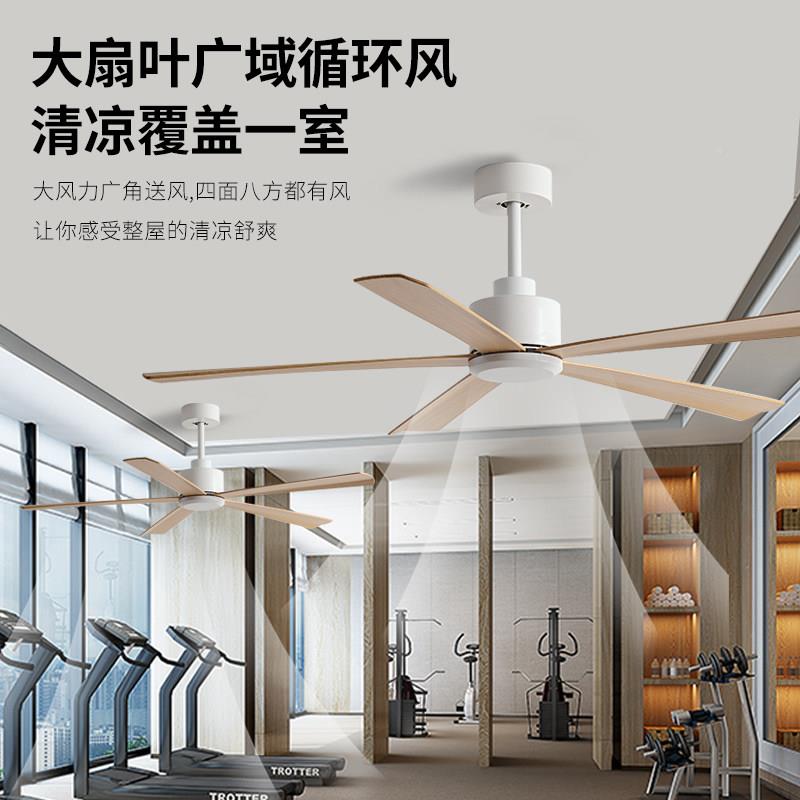 北欧简约控大吊扇工业SH-178覆古商办公家用客厅电风扇色遥白极用