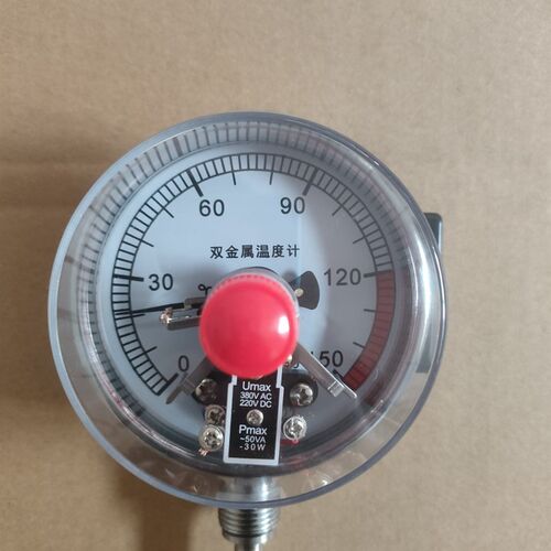 河北正润电接点双金属温度表wssx-411上下限开关量工业温度计径向