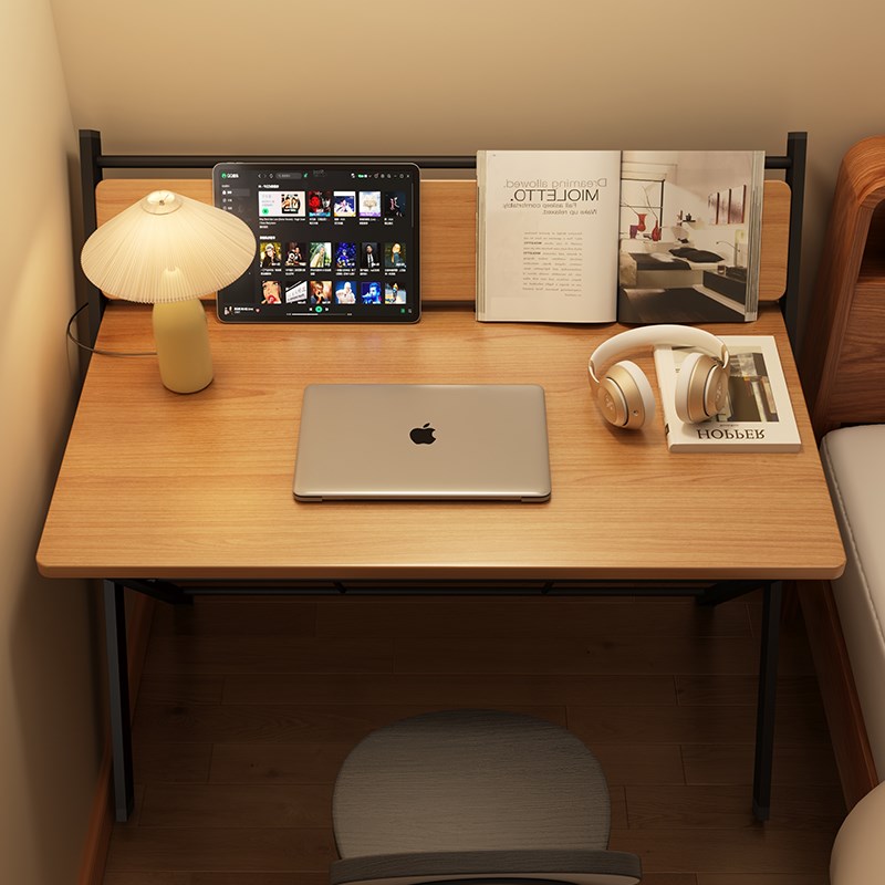 可折叠床边桌子写字桌电脑桌学生家用书桌租房卧室学习床头桌