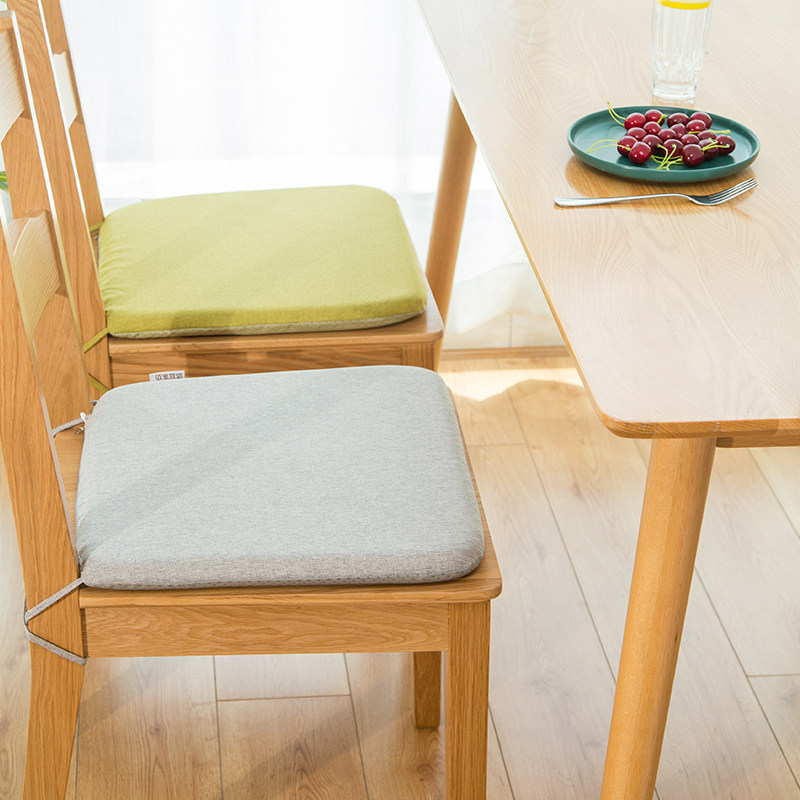 记忆棉实木餐桌椅子坐垫素色布艺家用餐椅垫垫子拆洗,居家布艺,椅垫,淘宝优惠券,粉丝福利购,淘宝优惠卷
