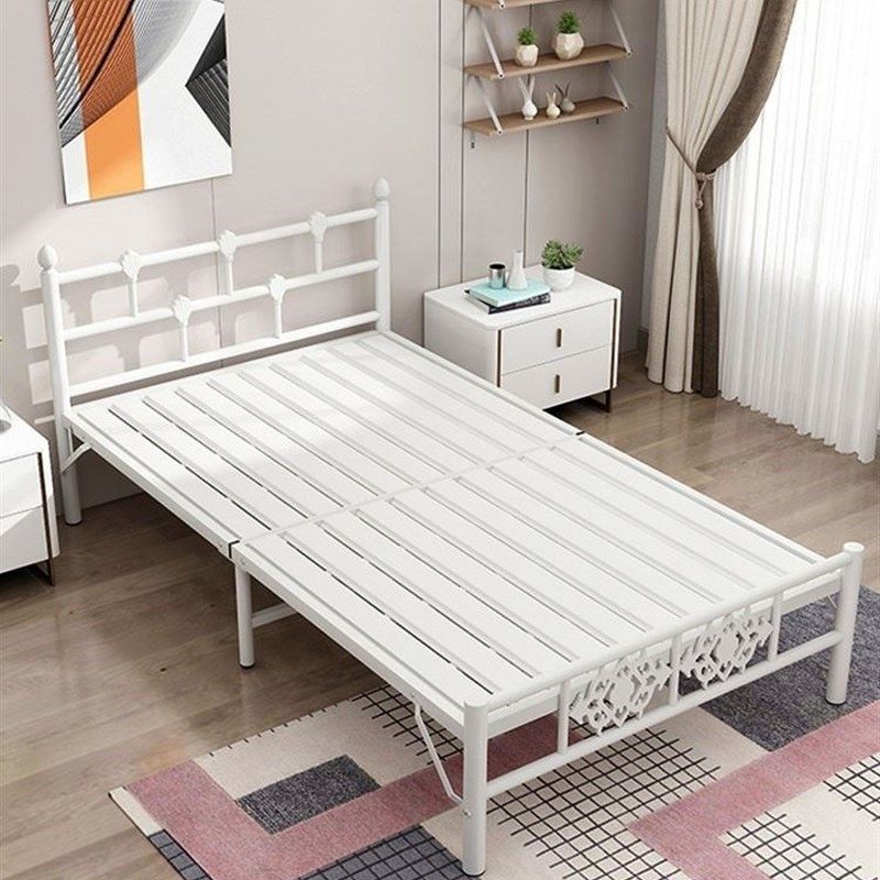 单人床家用米午休床加固便携铁艺床办公室硬板钢丝床,住宅家具,可折叠床,淘宝优惠券,粉丝福利购,淘宝优惠卷