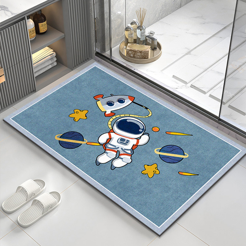 宇航员厕所防滑垫门口脚踩垫浴室地垫硅藻泥吸水垫地毯,居家布艺,家用脚垫,淘宝优惠券,粉丝福利购,淘宝优惠卷
