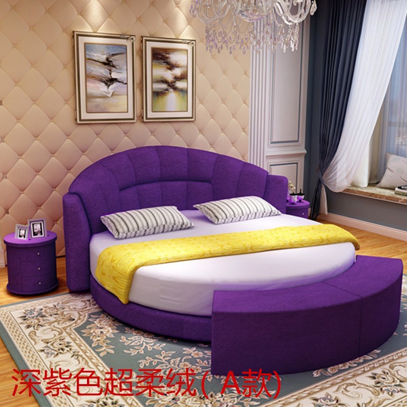 实木床墩子小皮墩搁脚墩墩布艺圆床卧室木墩圆木矮凳