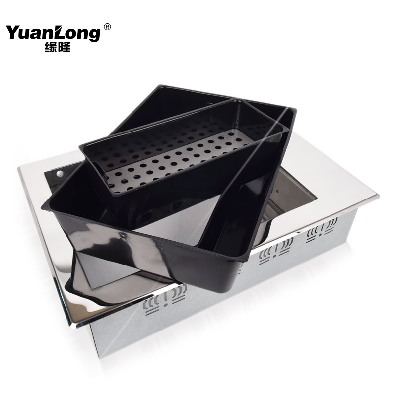 韩式商用烧烤炉镶嵌碳烤炉长方形自助餐厅炭火烤肉炉不锈钢烤炉