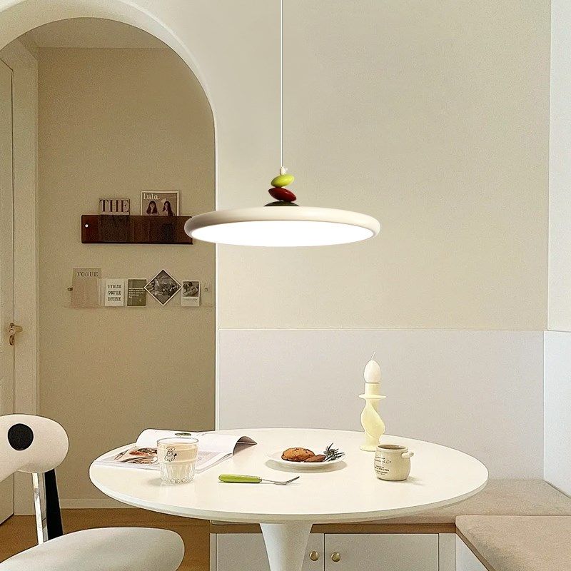 奶油风吊灯现代创意全光谱LD吧台个性飞碟餐桌灯gd,家装灯饰光源,餐厅吊灯,淘宝优惠券,粉丝福利购,淘宝优惠卷