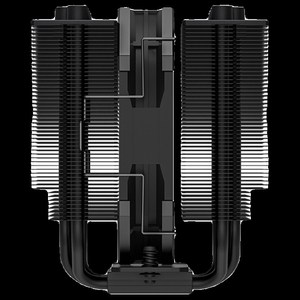 ID-COOLING SE-207XT电脑温控CPU散热器铜底镀镍小双塔高度135MM