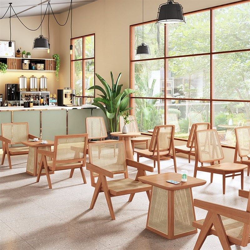 咖啡厅靠墙卡座沙发甜品奶茶料理店题冷饮店编藤餐桌椅,商业/办公家具,商用餐椅,淘宝优惠券,粉丝福利购,淘宝优惠卷