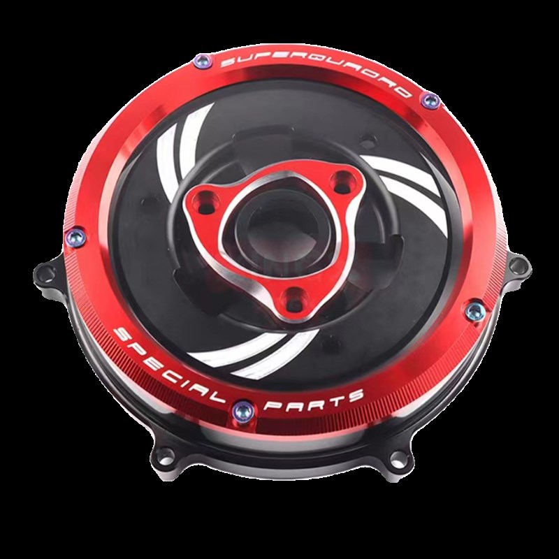 适用杜卡迪 改装透明离合器边盖离合装饰 959/1199/1299 V2 V4/S