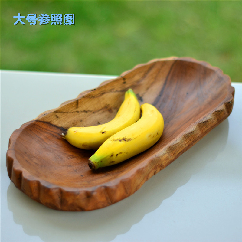 诗玛哈泰国手工艺品木雕小果盘瓜子盘糖果盘家居饰品东南亚风摆件