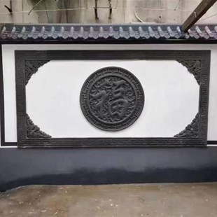 **回纹线条丁字纹线条中式仿古踢脚线屋檐线砖雕庭院园