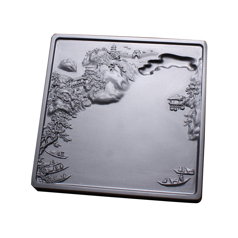 徽砚歙砚名家精品砚台老坑黑龙尾山水砚实用文房收藏,文具电教/文化用品/商务用品,文房四宝,淘宝优惠券,粉丝福利购,淘宝优惠卷