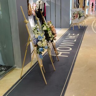 定制活动地毯印字LlOGO走廊过道满铺毯宣传广告毯最宽3米商用绒面