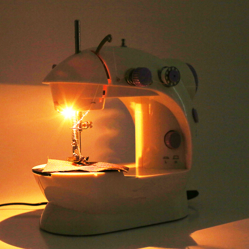 佳柔22型缝纫机家用电动迷你多功能小型手动吃厚缝纫金属勾尖