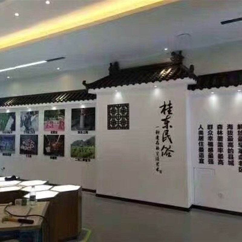 仿古一体瓦仿古屋檐瓦中式门头瓦围墙瓦树脂一体屋顶瓦塑料琉璃瓦