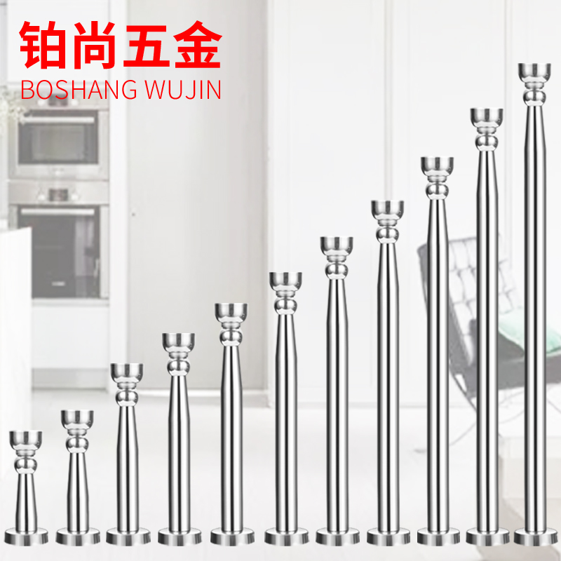 不锈钢加长款磁力门吸磁吸p防盗门门碰门顶25 30 35 50cm 防撞门