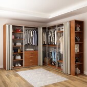 金属铁艺衣橱组装 布落地卧室实木挂放式 衣帽间