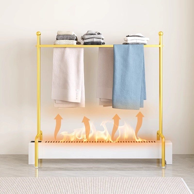 取暖器毛巾烘衣架踢脚线晾衣架落地卧室脚线挂衣烘干电暖气片架,收纳整理,置地/升降晾晒衣架,淘宝优惠券,粉丝福利购,淘宝优惠卷