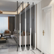 铁艺现代免打孔入户屏风客厅玄关办公室立柱条背景墙