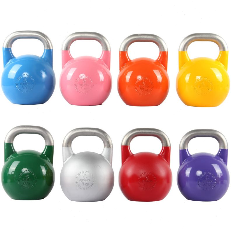 锐思健身竞技壶铃球女私教钢制提壶哑铃家用练臂肌 KettleBell