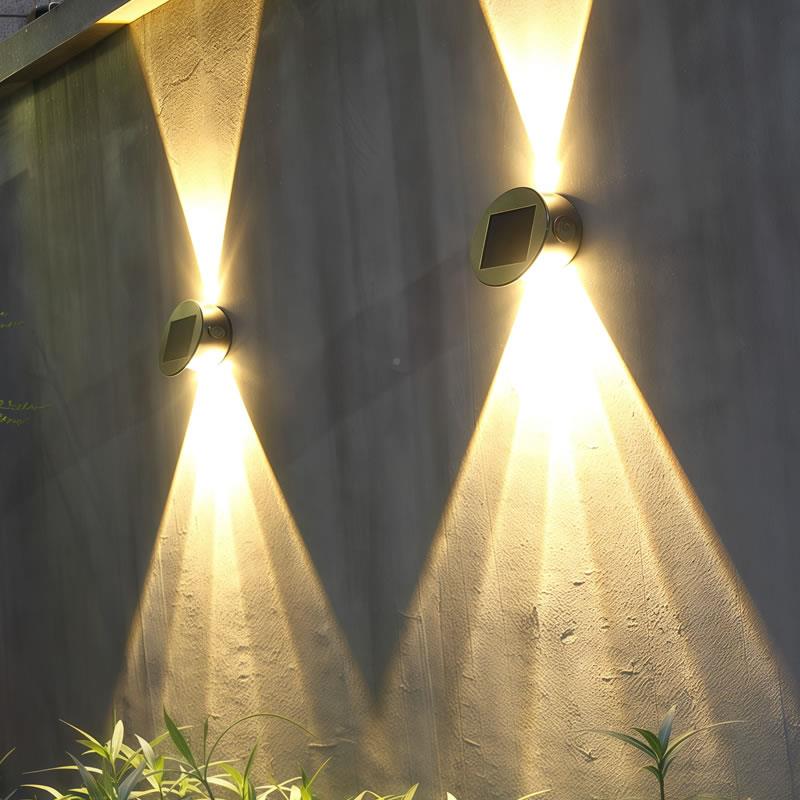 御奥（家太阳能户外水洗墅墙灯家用别庭院外围墙围壁灯氛装饰露台