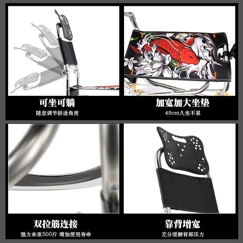 钓椅能新多功可携式钓鱼椅加厚款不钢锈轻便渔具座椅折叠钓凳台20