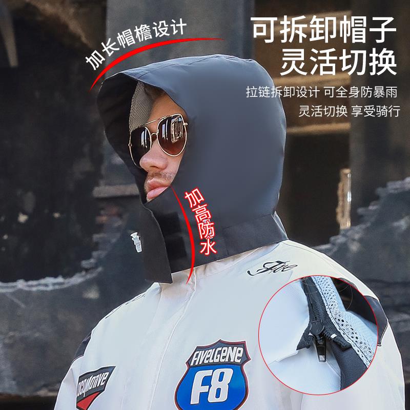 帆布雨肥衣套装男款加加机大透气分体式行车骑雨服裤摩托车雨衣女