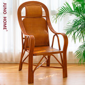 靠背藤椅腰办公椅老电脑椅书房麻将椅单藤椅天然腾椅