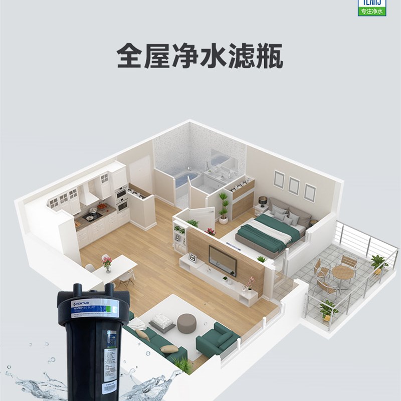 爱惠浦大黑瓶 中央净水前置大黑瓶 型号 大黑瓶